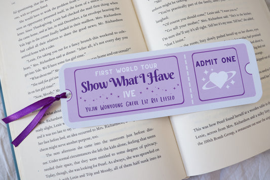IVE World Tour Ticket Bookmark