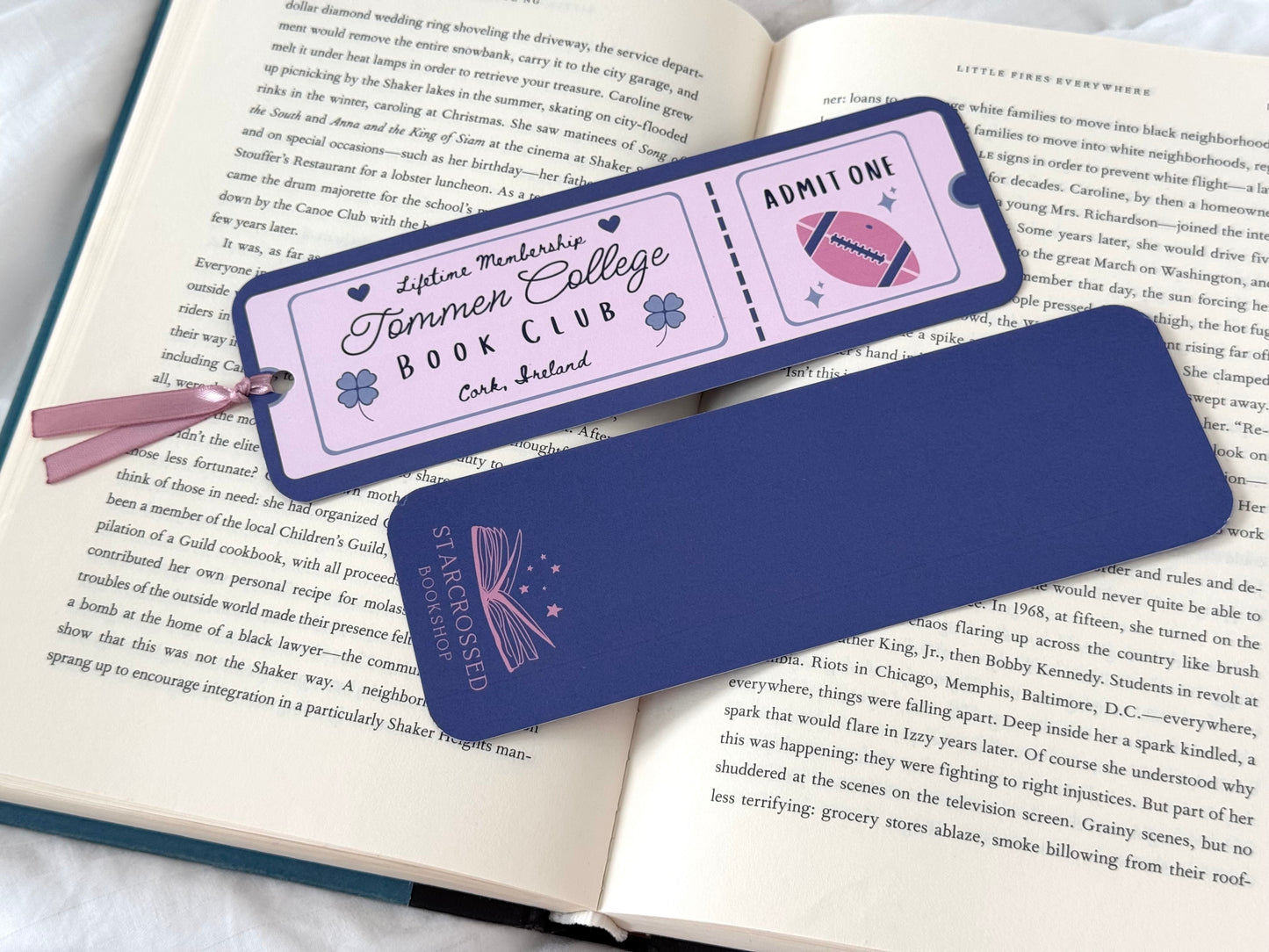 Tommen College Book Club Ticket Bookmark