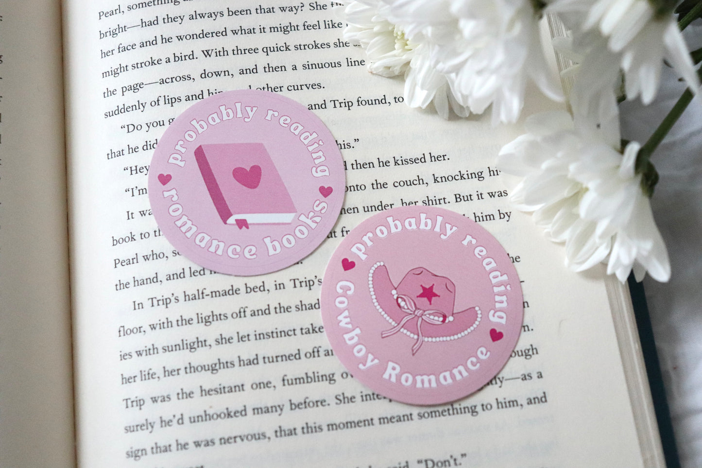 Romance Reader Kindle Stickers