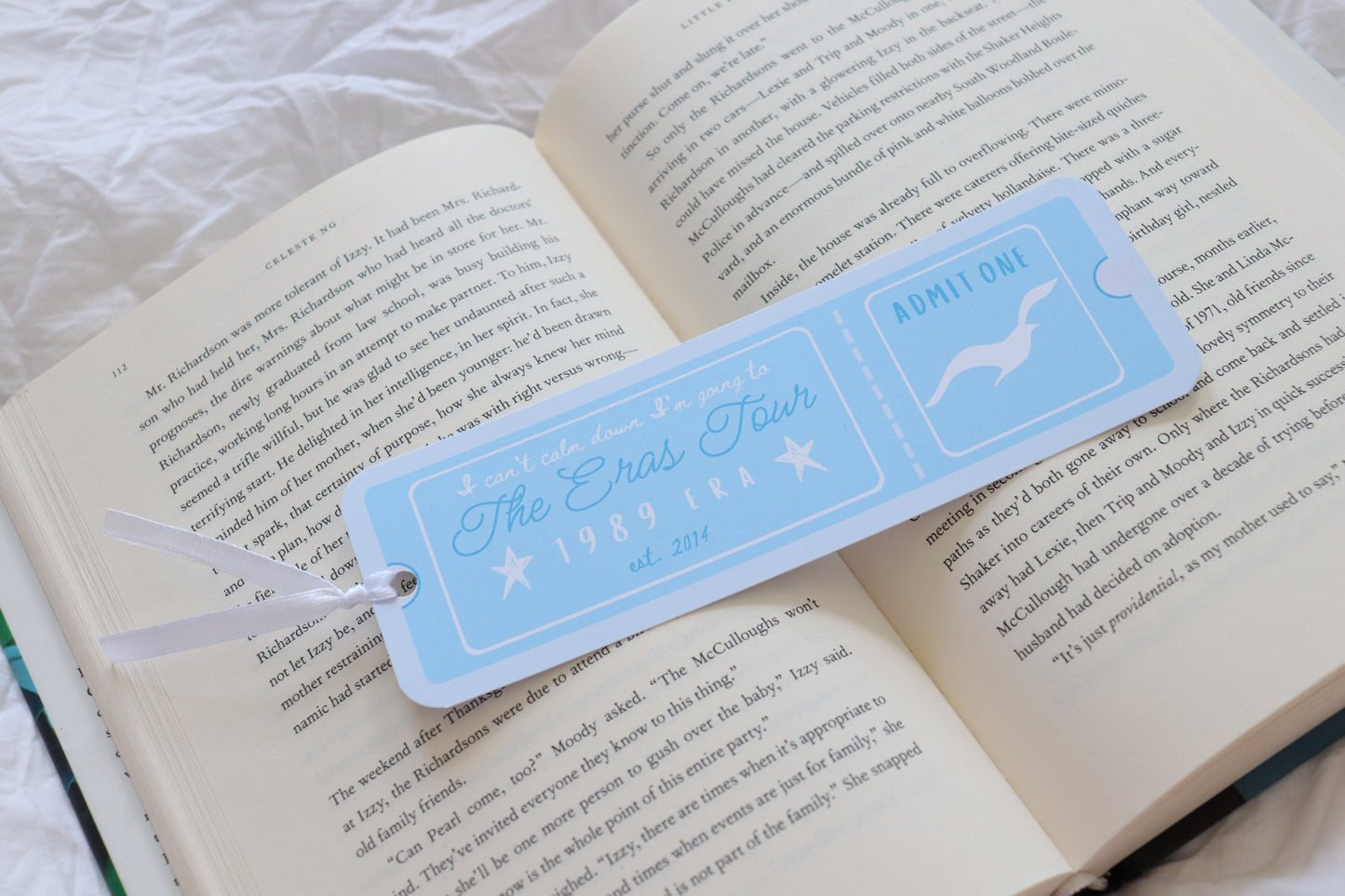Eras Inspired Ticket Bookmarks