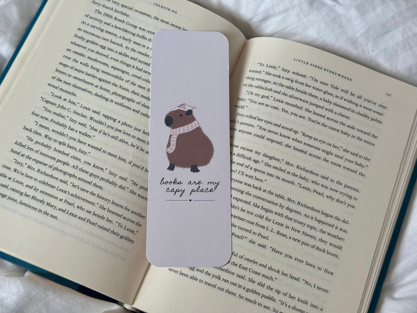 Books Are My Capy Place Bookmark