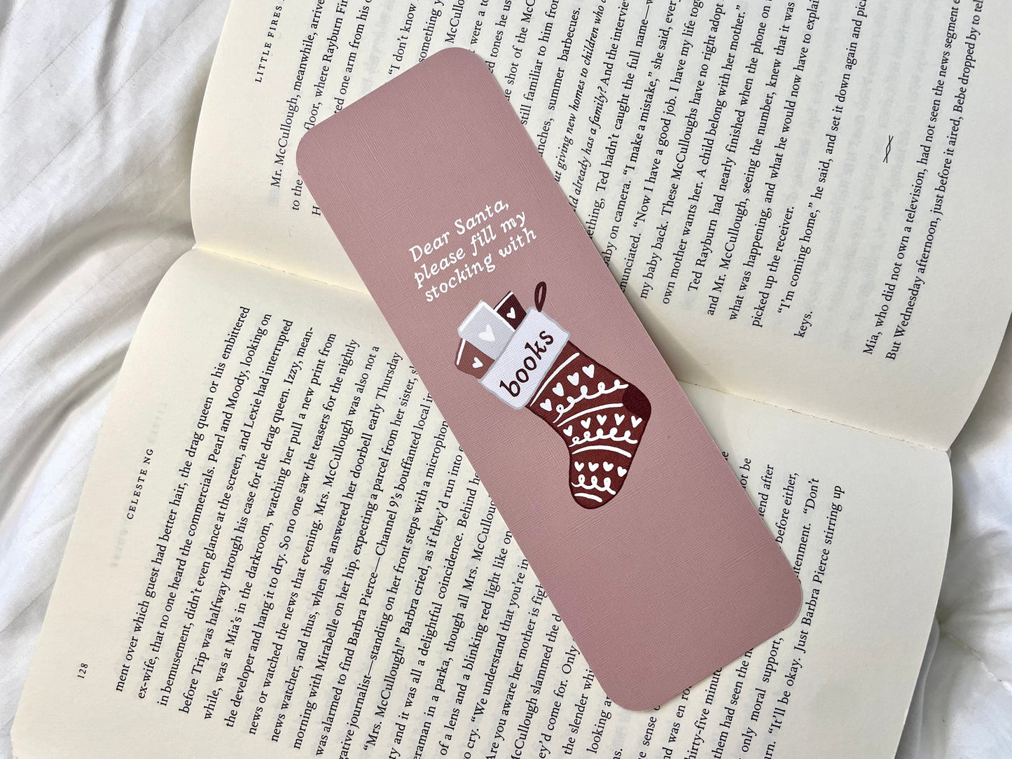 Dear Santa, Please Fill My Stocking With Books Bookmark