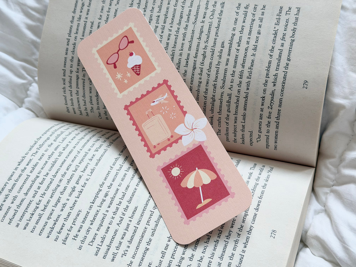 Summer Vibes Stamp Bookmark