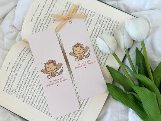 I'm Just A Girl Obsessed With Dragons Bookmark