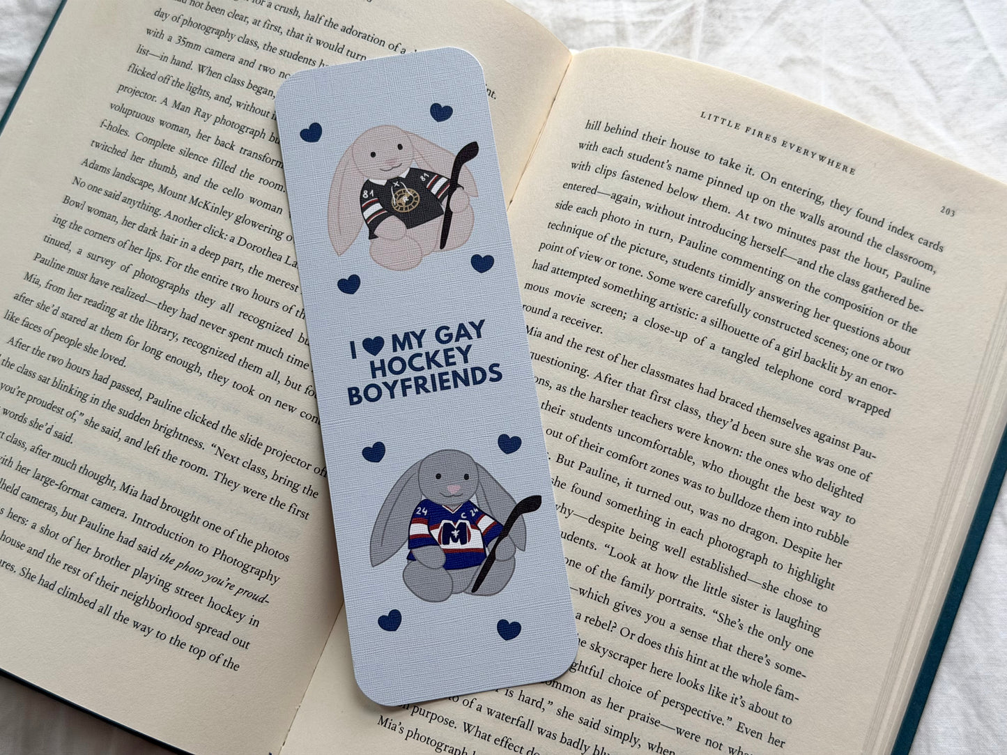 Gay Hockey Boyfriends Bookmark