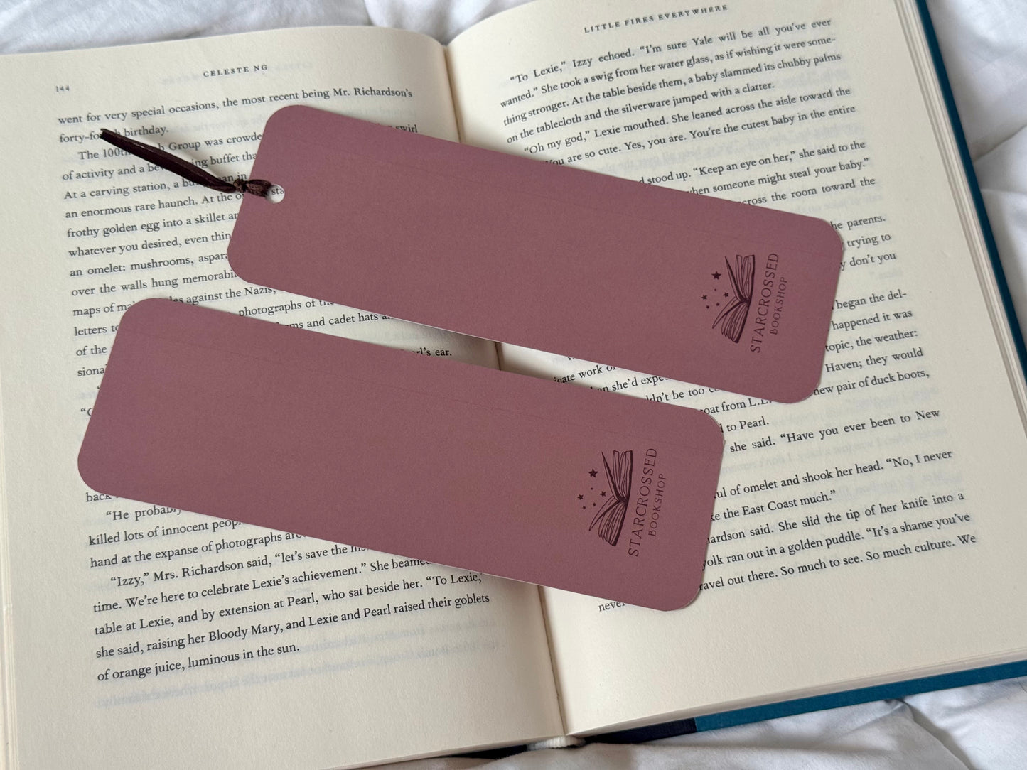 Cozy Fall Book Club Ticket Bookmark