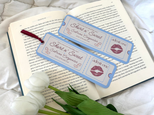 Sabrina Inspired Tour Ticket Bookmark