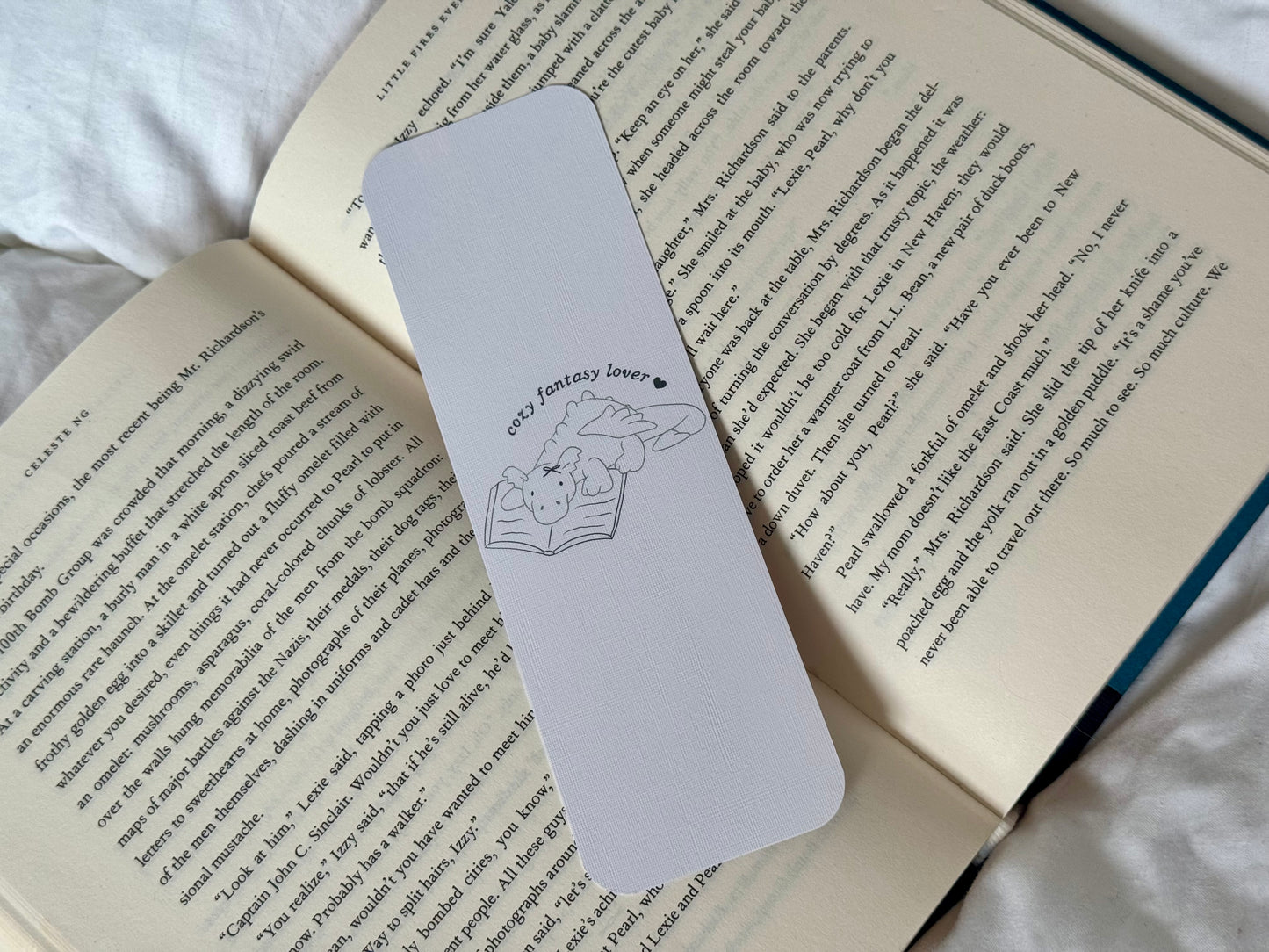 Cozy Fantasy Lover Dragon Bookmark