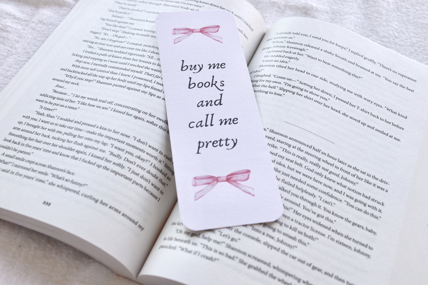 Buy Me Books and Call Me Pretty Bookmark