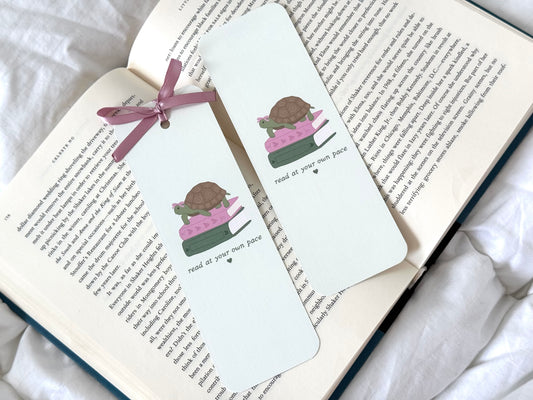 Read At Your Own Pace Tortoise Bookmark