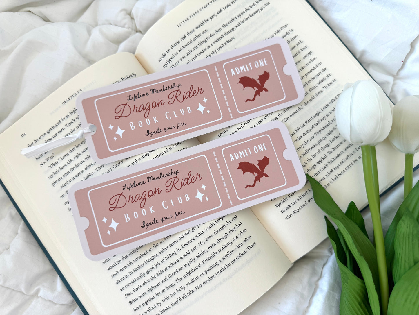 Dragon Rider Book Club Ticket Bookmark