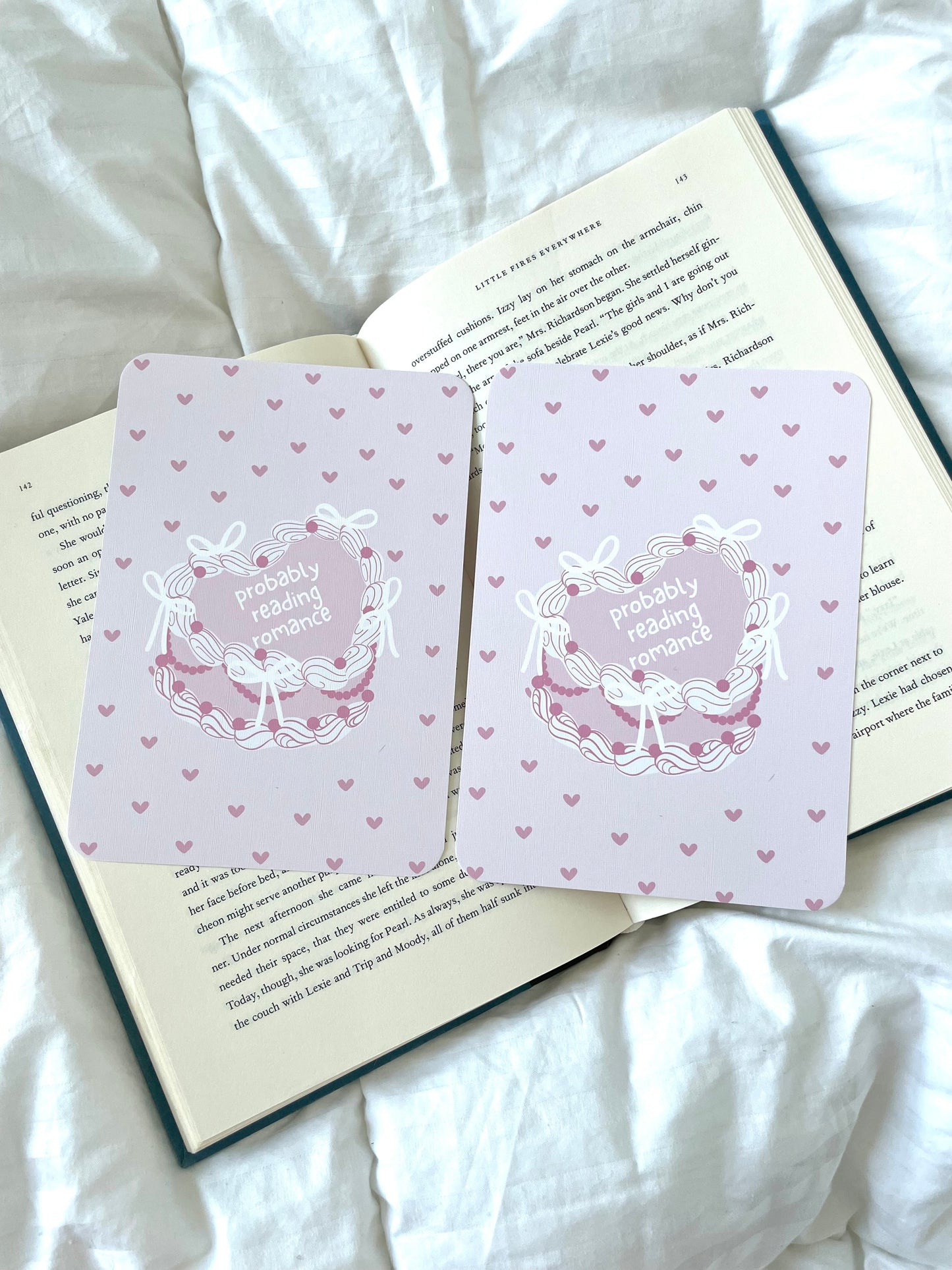 "Probably Reading..." Coquette Cake Kindle Inserts