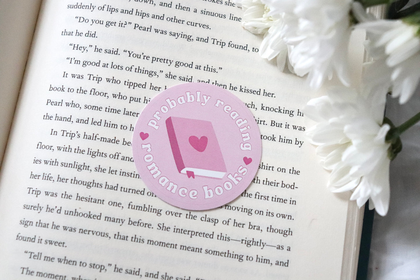 Romance Reader Kindle Stickers