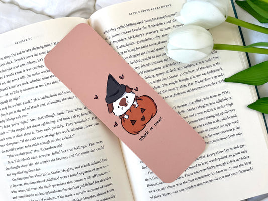 Wheek or Treat Halloween Guinea Pig Bookmark